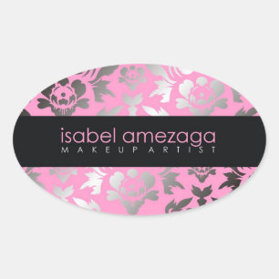 Pegatina Ovalada Isabel, de 311 Personalizados