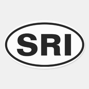 Pegatina Ovalada Isla Santa Rosa, "SRI"