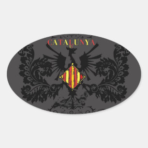 PEGATINA OVALADA IV CATALUNYA