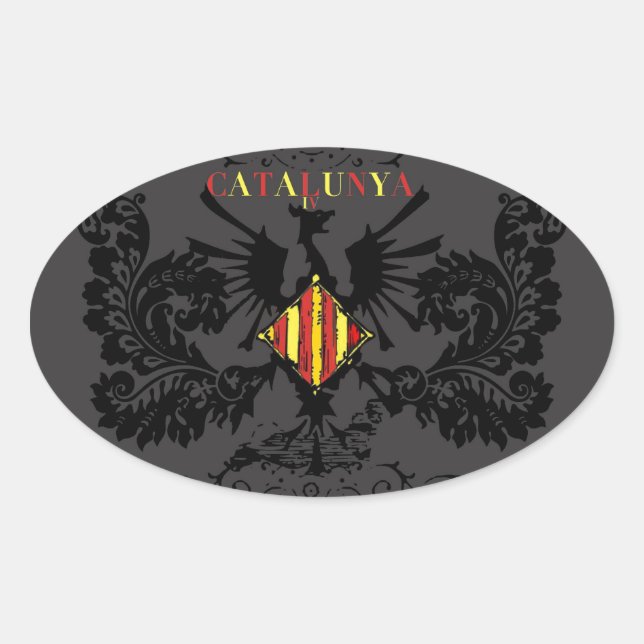 PEGATINA OVALADA IV CATALUNYA (Anverso)