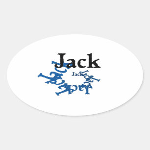 Pegatina Ovalada Jack