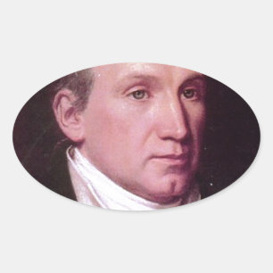 Pegatina Ovalada James Monroe