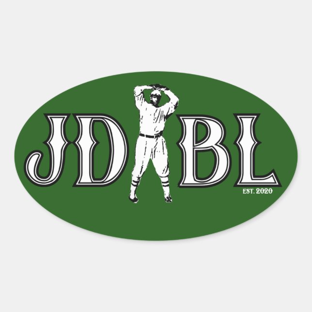 Pegatina Ovalada JDBL Sticker (Anverso)