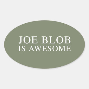 PEGATINA OVALADA JOE BLOB ES INCREÍBLE