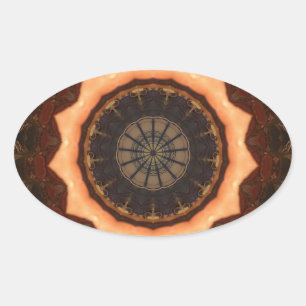 Pegatina Ovalada Kaleidoscope 1