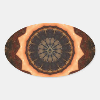 Pegatina Ovalada Kaleidoscope 1