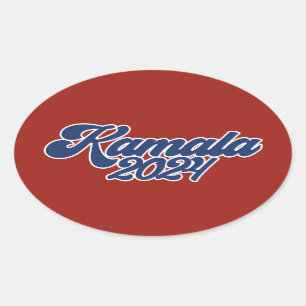 Pegatina Ovalada Kamala 2024 Votación Kamala Harris 2024