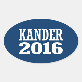 Pegatina Ovalada Kander - Jason Kander 2016