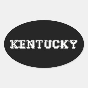 Pegatina Ovalada Kentucky