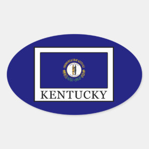 Pegatina Ovalada Kentucky