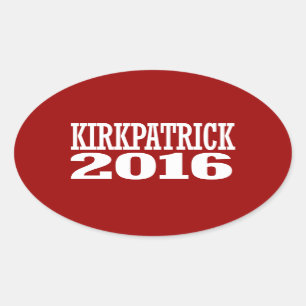 Pegatina Ovalada Kirkpatrick - Ana Kirkpatrick 2016