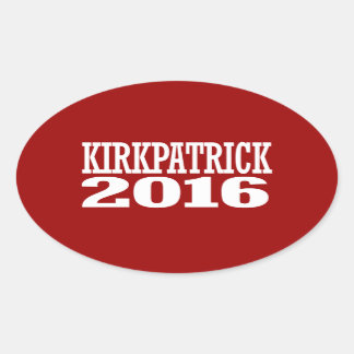 Pegatina Ovalada Kirkpatrick - Ann Kirkpatrick 2016