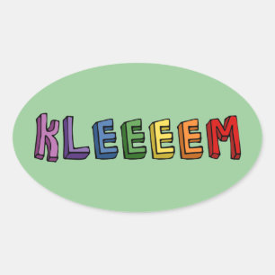 Pegatina Ovalada Kleem