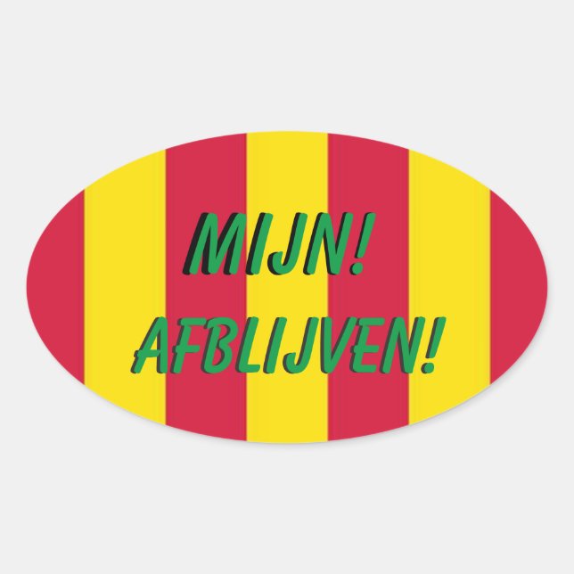 Pegatina Ovalada Kleurrijke Koffer Sticker (Anverso)