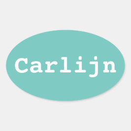 Pegatina Ovalada Koffer sticker ontwerpen met naam