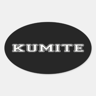 Pegatina Ovalada Kumite
