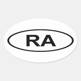 Pegatina Ovalada La Argentina "RA "