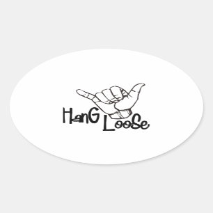 Pegatina Ovalada La caída suelta