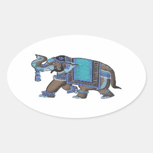 PEGATINA OVALADA LA MANERA MOSTRADA