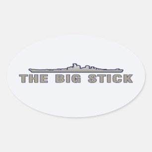 Pegatina Ovalada La mano dura