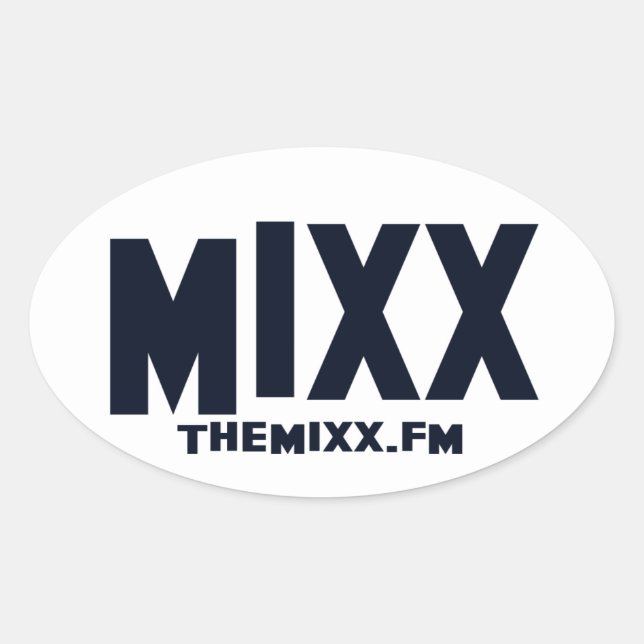 Pegatina Ovalada La marca MIXX (Anverso)