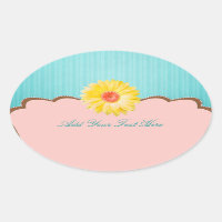 La margarita amarilla sobre el Personalizable rosa