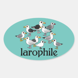 Pegatina Ovalada Larófilo