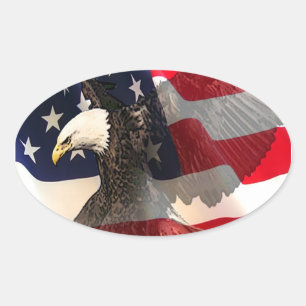 Pegatina Ovalada libertad de vuelo