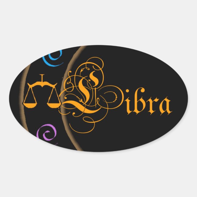 Pegatina Ovalada Libra (Anverso)
