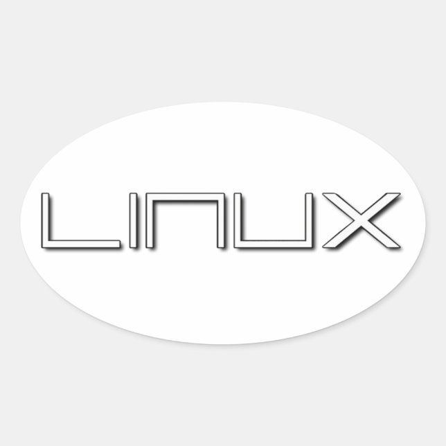 PEGATINA OVALADA LINUX (Anverso)