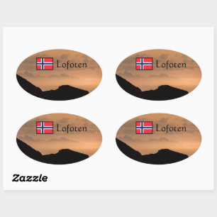 Pegatina Ovalada Lofoten