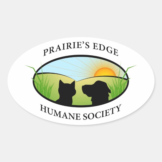 Pegatina Ovalada Logo (Anverso)