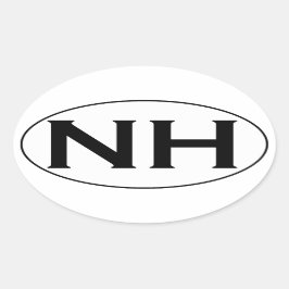 Pegatina Ovalada Logo de NH Oval