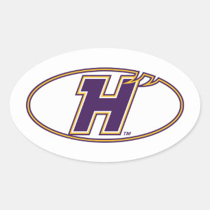 Pegatina Ovalada Logotipo Atlético Hunter College Hawks