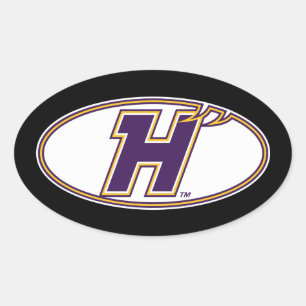 Pegatina Ovalada Logotipo Atlético Hunter College Hawks