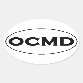 Pegatina Ovalada Logotipo Oval de OCMD