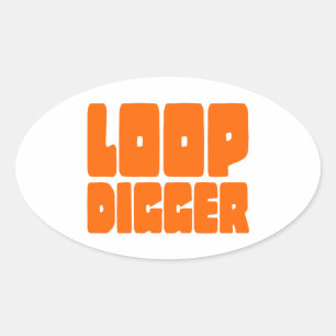 PEGATINA OVALADA LOOP DIGGER