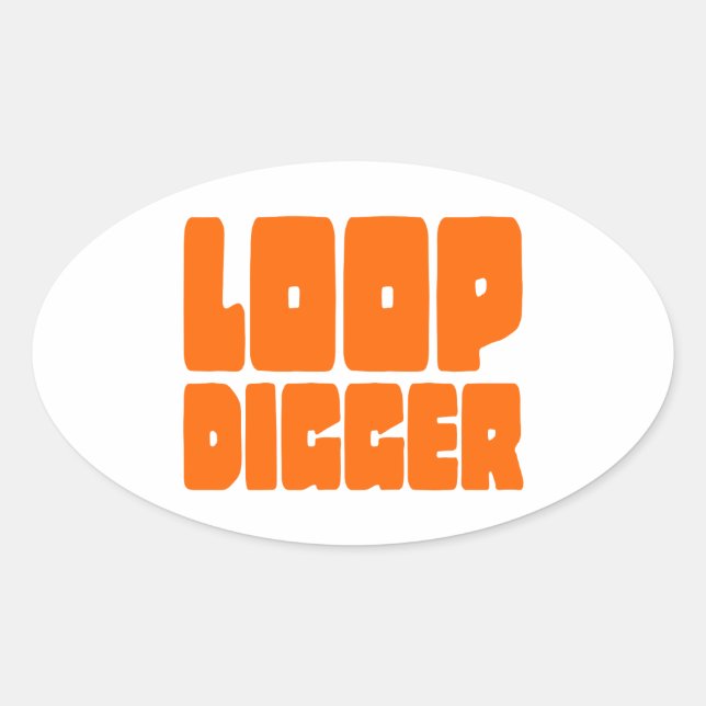 PEGATINA OVALADA LOOP DIGGER (Anverso)