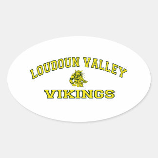 Pegatina Ovalada Loudoun Valley Vikings