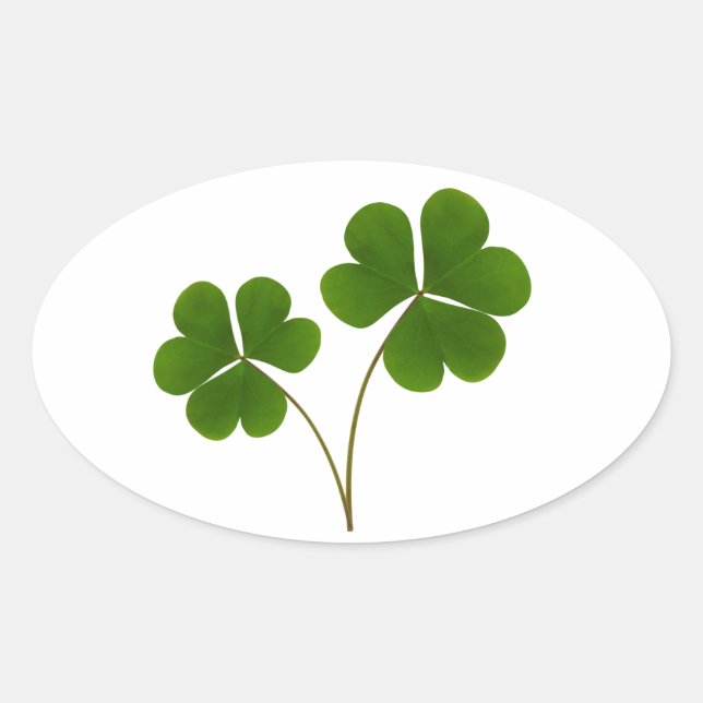 Pegatina Ovalada Lucky (Anverso)