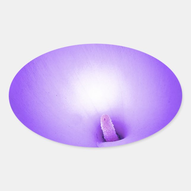 Pegatina Ovalada Luz de amor, Lilie_ (Anverso)