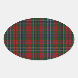 Pegatina Ovalada MacLean / McLean Clan Family Tartán