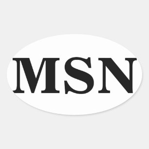 Pegatina Ovalada Maestría en ciencia en Enfermería