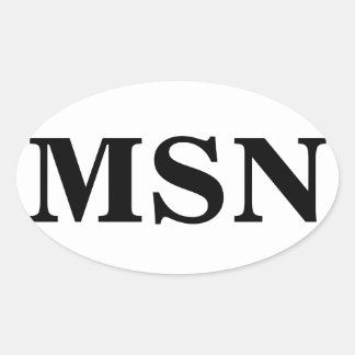 Pegatina Ovalada Maestría en ciencia en Enfermería