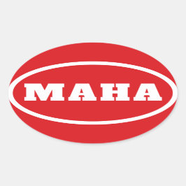 Pegatina Ovalada MAHA vuelve a sanar a Estados Unidos