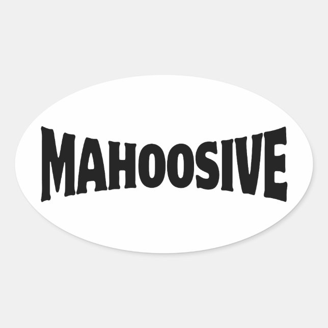 PEGATINA OVALADA MAHOOSIVO (Anverso)