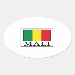 Pegatina Ovalada Malí