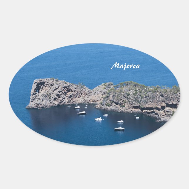 Pegatina Ovalada Mallorca (Anverso)