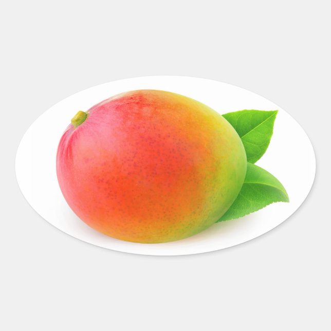 Pegatina Ovalada Mango (Anverso)