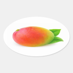 Pegatina Ovalada Mango